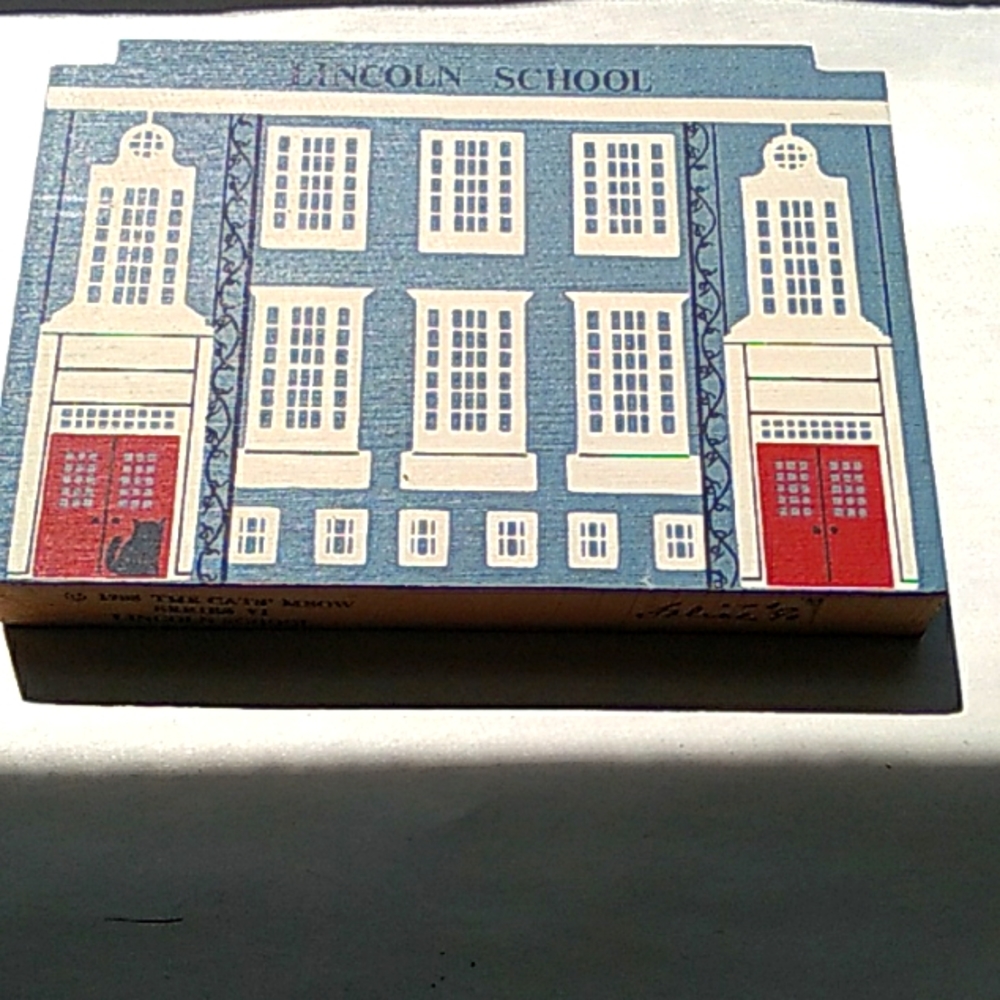 Lincoln School 1988 cat meow series VI